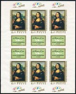 ** 1974  Mona Lisa Vágott Kisív (30.000) (körömnyomok/ Creases) - Altri & Non Classificati