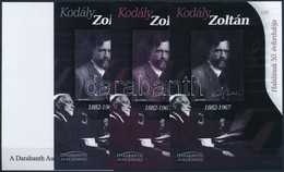 ** 2017 Kodály Zoltán Halának 50. évfordulója 4 Db-os Emlékív Garnitúra Azonos Sorszámmal (010) - Altri & Non Classificati