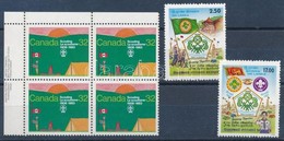 ** Cserkész Motívum 1983-1998 1 Négyestömb + 1 Sor - Autres & Non Classés