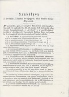 1850 Postai Díjszabás (fénymásolat) - Altri & Non Classificati