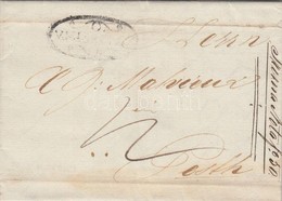 1840 Portós Levél / Cover With Postage Due 'V.MISKÓLCZ' - 'PESTH' - Autres & Non Classés