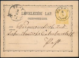 1871 2kr Díjjegyes Levelezési Lap ,,PEST' - ,,MODOS' - Altri & Non Classificati