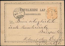 1874 Díjjegyes Levelez?lap / PS-card 'VÁLASZÚT' - Budapest - Andere & Zonder Classificatie