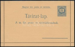 1888 Használatlan 35f Díjjegyes Zárt Táviratlap - Andere & Zonder Classificatie