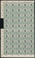 ** 1914 Portó 20f  50 Db-os Fél ív (7.500) - Andere & Zonder Classificatie