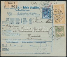 1901 Utánvételes Szállítólevél Bukovinába 'FIUME' - Other & Unclassified