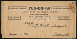 1907 Yes-Oui-Si Képes Hetilap Címszalag Hírlapbélyeggel - Autres & Non Classés