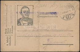 1918 Tábori Posta Levelez?lap / Field Postcard 'M.kir. Budapesti I. Honvéd Gyalogezred' + 'TP 417 B' - Autres & Non Classés
