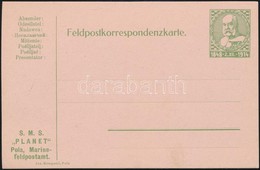 1914 Díjjegyes Tábori Levelez?lap, Használatlan / Field PS-card, Unused 'S.M.S. PLANET' - Autres & Non Classés