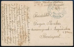 1916  Tábori Képeslap Hadihajópostával 'S.M.S. MARIA THERESIA' - Andere & Zonder Classificatie