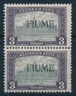 ** Fiume 1918 Parlament 3K Pár Gépi II., Bodor Vizsgálójellel (17.000) - Altri & Non Classificati