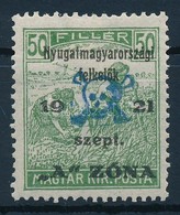 * Nyugat-Magyarország II. 1921 Arató 50f Bodor Vizsgálójellel (9.000) - Other & Unclassified