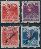 * Debrecen I. 1919 4 Klf Károly érték Garancia Nélkül (**47.000) (15f Kis Szakadás / Tear) - Other & Unclassified