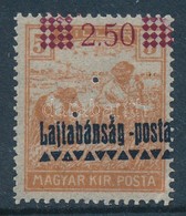 ** Nyugat-Magyarország III. 1921 Arató 2,50/5f Hármaslyukasztással Garancia Nélkül (45.000) - Other & Unclassified