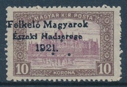 ** Nyugat-Magyarország V. 1921 Parlament 10K Hármaslyukasztással Garancia Nélkül (150.000) - Autres & Non Classés