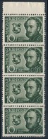 ** 1941 Széchenyi 10f Függ?leges Négyescsík, 1 Bélyegen ,,fehér Hasú Holló' - Other & Unclassified