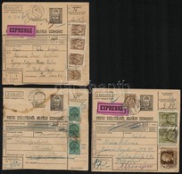 1942 3 Db Csomagszállító, Ebb?l 2 Expressz 'KISÚJSZÁLLÁS' + 'HEVESVEZEKÉNY' + 'GYERGYÓBÉKÁS' - Other & Unclassified