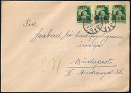 1945 (2. Díjszabás) Távolsági Levél Kisegít? 3 X 1P/1P Bérmentesítéssel - Other & Unclassified