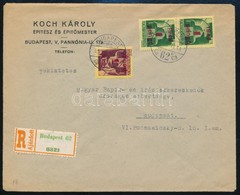 1945 (2. Díjszabás) Ajánlott Helyi Levél Kisegít? 2 X 1P/1P + 5P/5P Bérmentesítéssel - Other & Unclassified