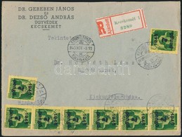 1945 (4. Díjszabás) Ajánlott Távolsági Céges Levél Kisegít? 18 X 7P/1P + 20 X 3P/50f Bérmentesítéssel - Other & Unclassified