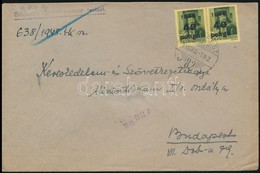 1945 (5. Díjszabás) Helyi Levél Kisegít? 2 X 40P/8f Bérmentesítéssel - Other & Unclassified