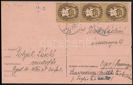 1946 (11. Díjszabás) Távolsági Levelez?lap Lovasfutár 3 X 20eP Bérmentesítéssel - Other & Unclassified