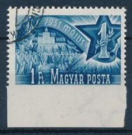 O 1951 Május 1. 1Ft Alul Fogazatlan - Other & Unclassified