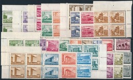 ** 1951-1953 Épületek I. + II. Sorok ívsarki Négyestömbökben (kis Betapadásnyom) - Other & Unclassified