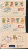 1958 Repül? Sor 3 Db Ajánlott FDC-n - Other & Unclassified