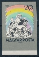 ** 1959 Mese 20f ívszéli Vágott Bélyeg, 'rózsaszín Folt A Szivárványban' Tévnyomat - Other & Unclassified