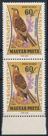 ** 1962 Ragadozó Madarak 60f ,,a Hátsó Karom Alatt Fekete Folt' ívszéli Párban - Other & Unclassified