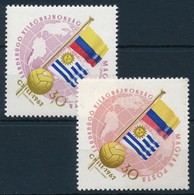 ** 1962 Futball VB Chile 30f 2 Eltér? Színárnyalat - Other & Unclassified