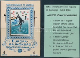 ** 1963 M?korcsolya Blokk Nyomási Eltérésekkel: Túlfestékezett Keret, Sárga Színeltolódás, Az Alsó Feliratoknál álkett?s - Other & Unclassified