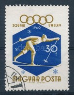 O 1963 Téli Olimpia 30f 'bekötött Ujj' Lemezhiba - Autres & Non Classés