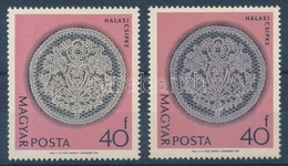 ** 1964 Halasi Csipke II. A Középrész Lila Színnyomata Nélkül (rozsdafoltok) - Other & Unclassified