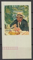 (*) 1967 Festmények III. 2Ft Vágott ívszéli Bélyeg Arany Színnyomat Nélkül. A Szakirodalomban Ismeretlen. / Mi 2347 Marg - Other & Unclassified