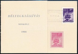 1966 A Közlekedés 1,20Ft Bélyeg Meggypiros Szín? Nyomata Bélyegkiállítási Meghívón - Other & Unclassified