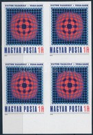 ** 1979 V. Vasarely: Vega-sakk Vágott ívszéli Négyestömb (12.000) / Mi 3382 Imperforate Margin Block Of 4 - Andere & Zonder Classificatie