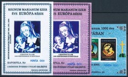 ** 2000/72, 74 Regnum Marianum 3 Klf Emlékív Színpróba Nyomat, MINTA 000 - Other & Unclassified