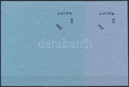 2002 A Ló éve , A Felülnyomat Próbanyomatai - Andere & Zonder Classificatie