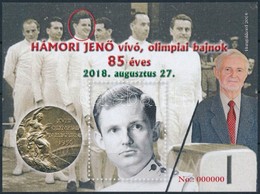 ** 2018 Hámori Jen? Vívó, Olimpiai Bajnok 85 éves Emlékív ,,000000' Piros Sorszámmal - Other & Unclassified