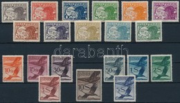 ** * 1925 Légiposta Sor Mi 468-487 (469-470, 478, 486-487 Falcos / Hinged) - Other & Unclassified