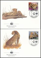 1984 WWF: Gepárd Sor 4 Db FDC-n Mi 957-960 A - Andere & Zonder Classificatie