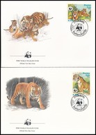 1984 WWF: Tigris Sor 4 Db FDC-n Mi 706-709 - Autres & Non Classés