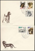 1969 Kutyák Sor 3 Db FDC-n Mi 1898-1905 - Other & Unclassified