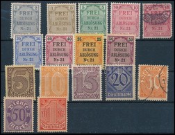 ** * O 1903/1920 Hivatalos Mi 1-8, 16-22 - Other & Unclassified