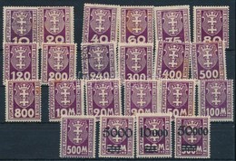 * O 1921-1923 Portomarken Mi 1-15, 26-28 (több érték Rozsdás / Stain) - Altri & Non Classificati