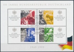 O 1999 50 éves A Német Szövetségi Köztársaság Blokk Mi 49 - Altri & Non Classificati