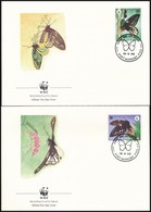 1988 WWF: Pillangó Sor 4 Db FDC-n Mi 574-577 - Other & Unclassified