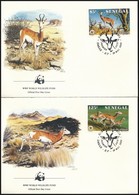 1986 WWF: Gazella Sor 4 Db FDC-n Mi 875-878 - Other & Unclassified